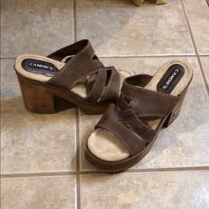 Candie’s wooden sandals